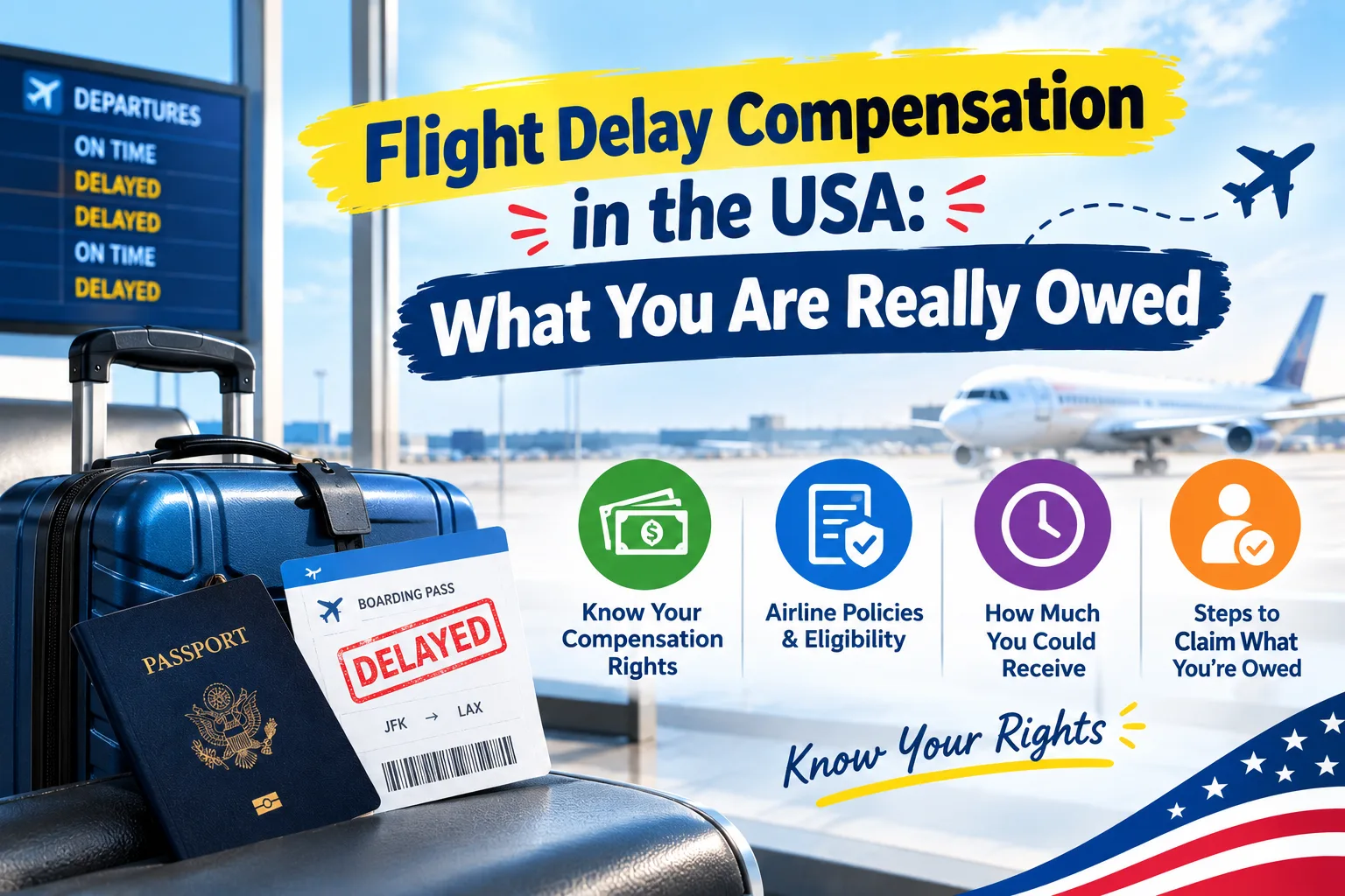Flight Delay Compensation in the USA What You Are Really Owed