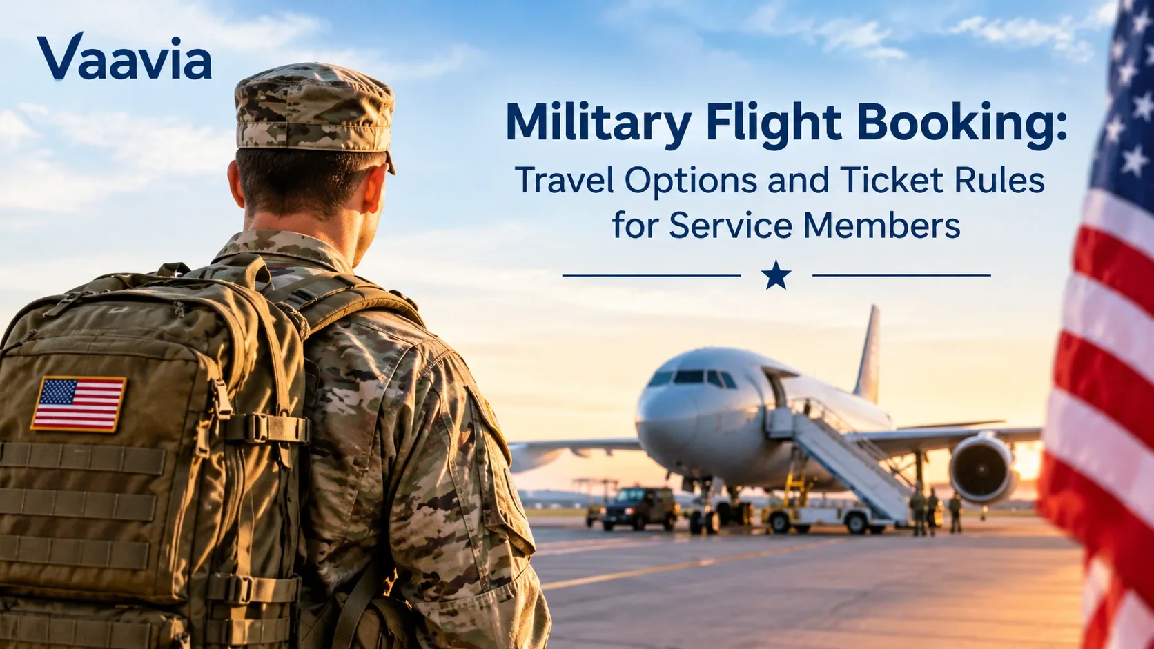 Military flight booking guide for service members, military families, airfare discounts and airline ticket rules