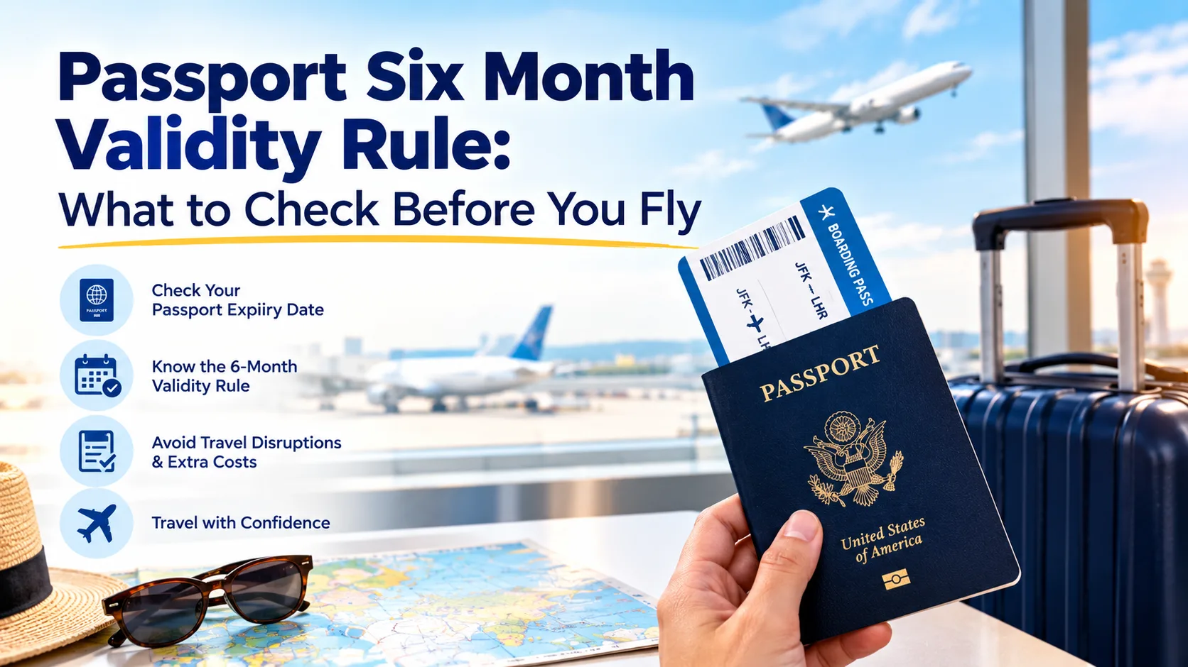 Passport six month validity rule and what to check before flying internationally
