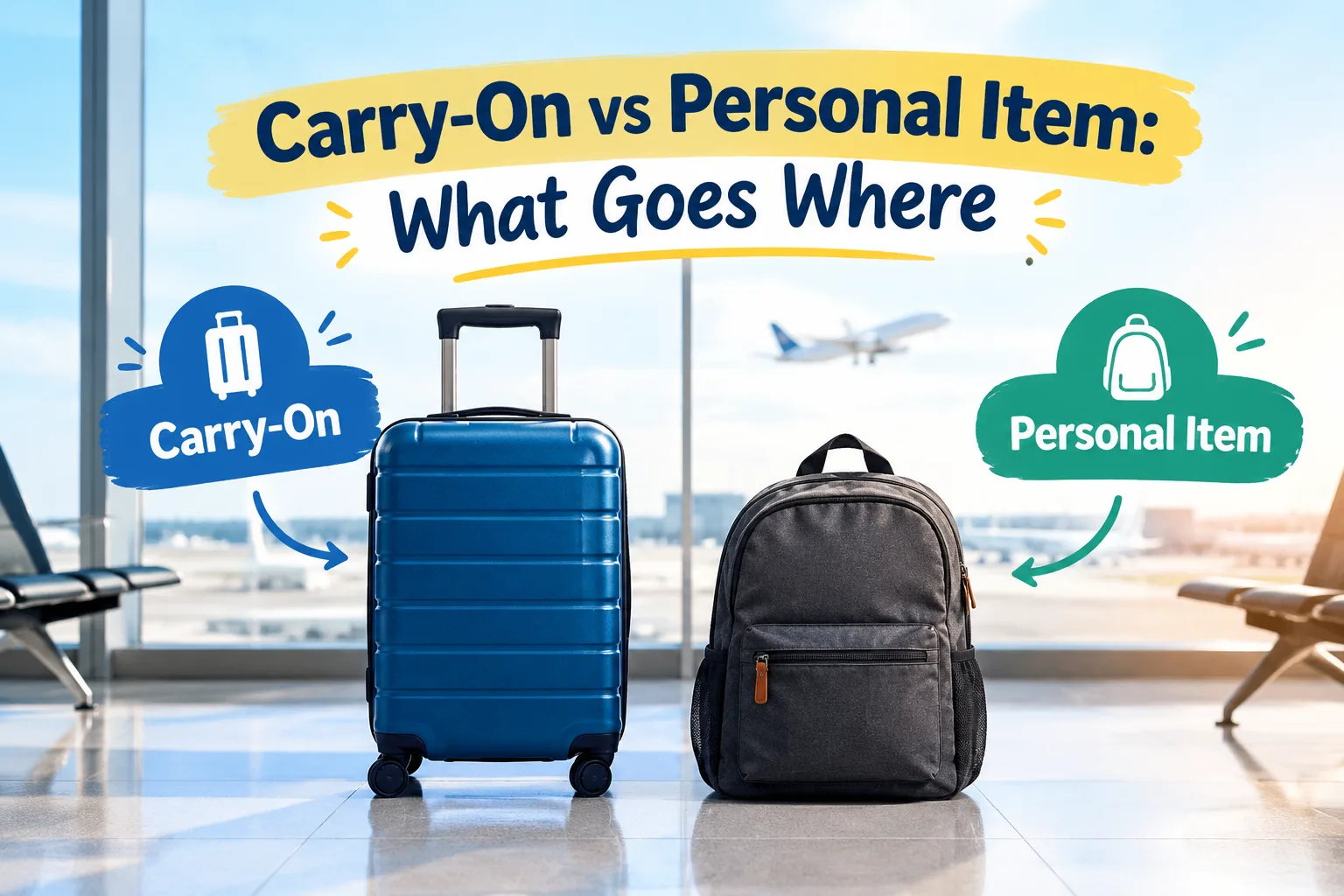 Carry-On vs Personal Item: What Goes Where