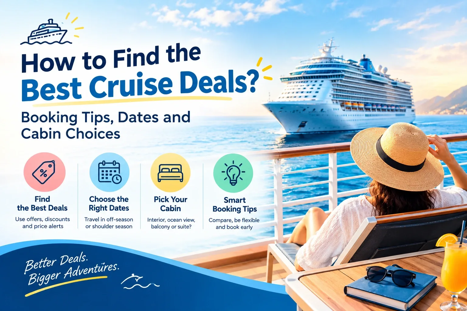 Cruise ship sailing on blue ocean during a cruise vacation